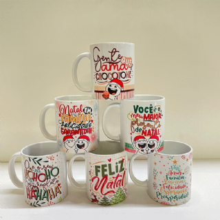 Canecas Natal - Kit c/6 und